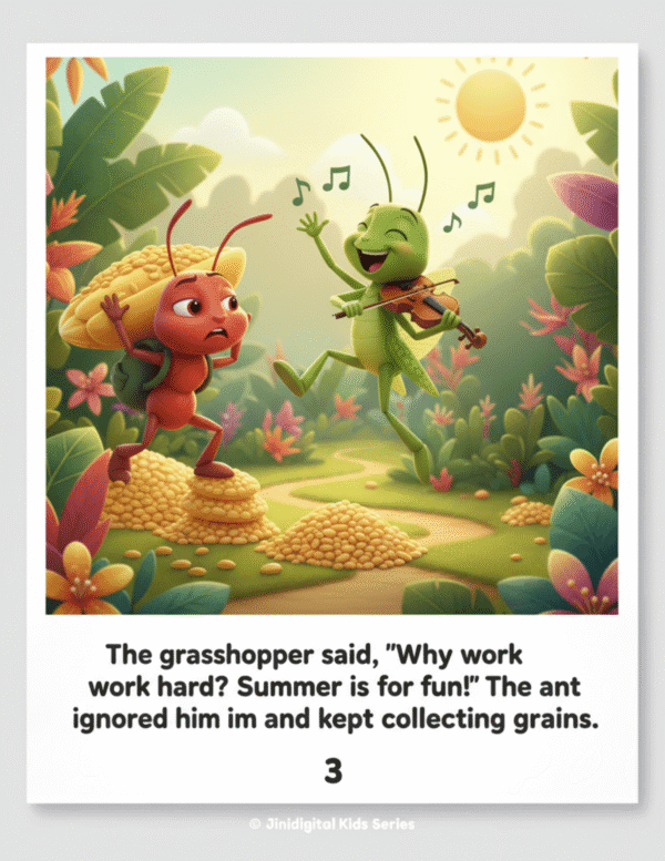 The Ant and the Grasshoppe JINIDIGITAL