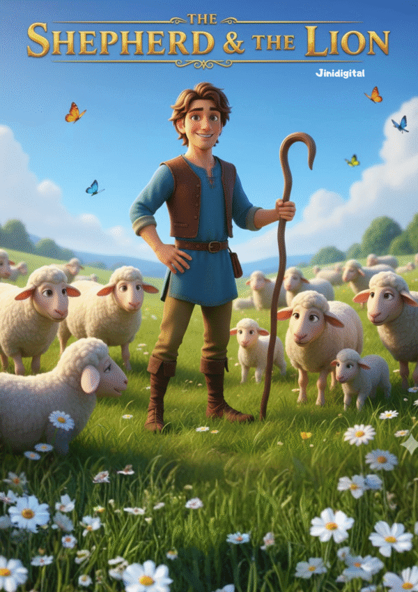 kids e book,The Shepherd & The Lion, Jinidigital